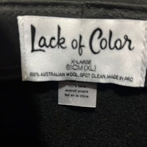Lack Of Color Prism hat, black, size XL